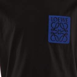 Loewe Black Cotton Anagram Fake Pocket Crew Neck T-Shirt XL