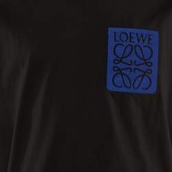 Loewe Black Cotton Anagram Fake Pocket Crew Neck T-Shirt L