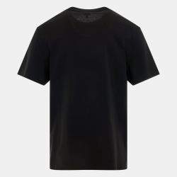 مملوكة مسبقًا قميص لووي أسود قطن محبوك شعار متناقض مُطرَّز كبير