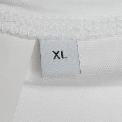 Pre Owned Loewe White Cotton Anagram Embroidered Relaxed Fit T-Shirt XL