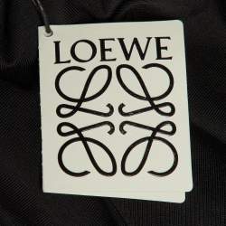 Pre Owned Loewe Black Neon Anagram Embroidered Cotton Crew Neck T-Shirt M