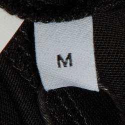Pre Owned Loewe Black Neon Anagram Embroidered Cotton Crew Neck T-Shirt M