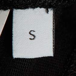 Pre Owned Loewe Black Cotton Anagram Embroidered Relaxed Fit T-Shirt S