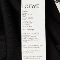 Pre Owned Loewe Black Neon Anagram Cotton Crew Neck T-Shirt S
