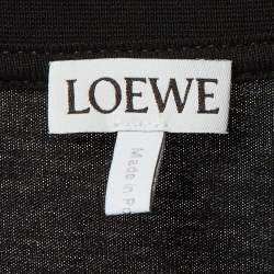 Pre Owned Loewe Black Neon Anagram Cotton Crew Neck T-Shirt S
