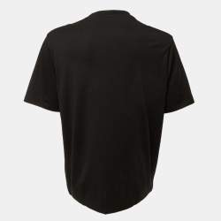 Pre Owned Loewe Black Neon Anagram Cotton Crew Neck T-Shirt S