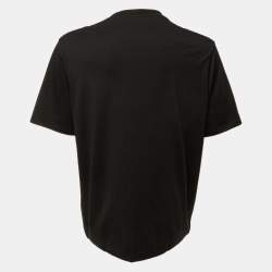 Pre Owned Loewe Black Neon Anagram Cotton Crew Neck T-Shirt L