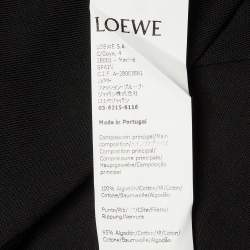 Pre Owned Loewe Black Neon Anagram Cotton Crew Neck T-Shirt L
