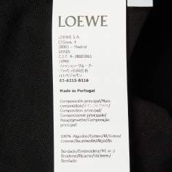 Pre Owned قميص لويفي أسود قطن أناغرام مطرز بقصة واسعة صغير