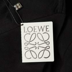 Pre Owned Loewe Black Cotton Anagram Embroidered Relaxed Fit T-Shirt L