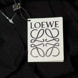 Pre Owned Loewe Black Cotton Anagram Embroidered Relaxed Fit T-Shirt M
