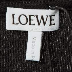 Pre Owned Loewe Black Cotton Anagram Embroidered Relaxed Fit T-Shirt M