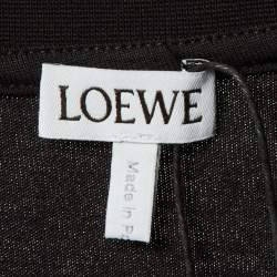 Pre Owned Loewe Black Cotton Anagram Embroidered Relaxed Fit T-Shirt S