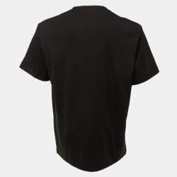 Pre Owned Loewe Black Cotton Anagram Embroidered Relaxed Fit T-Shirt S