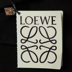 Pre Owned Loewe Black Cotton Anagram Embroidered Relaxed Fit T-Shirt XL