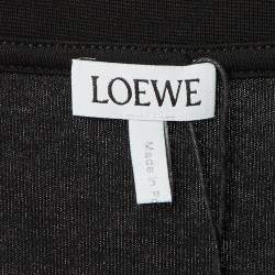 Pre Owned Loewe Black Cotton Anagram Embroidered Relaxed Fit T-Shirt XL