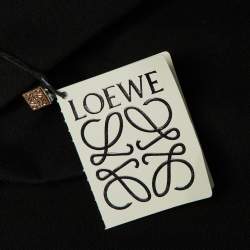 Pre Owned Loewe Black Cotton Anagram Pocket Relaxed Fit T-Shirt M