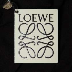 Pre Owned Loewe Black Anagram Embroidered Cotton Crew Neck T-Shirt S