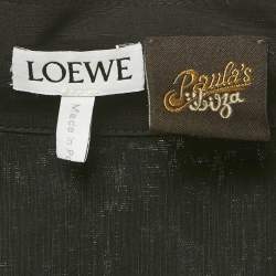 مملوكة مسبقًا Loewe x Paula's Ibiza Black Anagram Toile Bowling Negro Shirt M