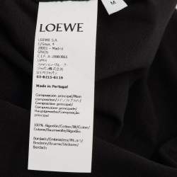 مملوكة مسبقًا Loewe Black Cotton Anagram Fake Pocket T-Shirt M