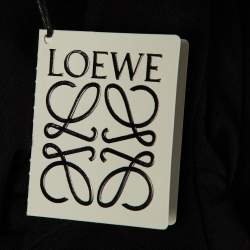 Pre Owned قميص لووي أسود قطن جيب وهمي بشعار أناغرام صغير