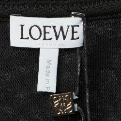 مملوكة مسبقًا Loewe Black Cotton Anagram Fake Pocket T-Shirt L