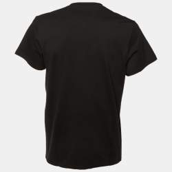 مملوكة مسبقًا Loewe Black Cotton Anagram Fake Pocket T-Shirt L