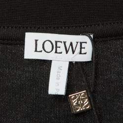 مملوكة مسبقًا Loewe Black Cotton Anagram Embroidered Relaxed Fit T-Shirt S