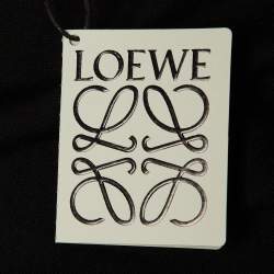 مملوكة مسبقًا Loewe Black Cotton Anagram Embroidered Relaxed Fit T-Shirt S