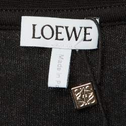 مملوكة مسبقًا قميص لويفي أسود أناجرام تطريز مريح قطن وسط