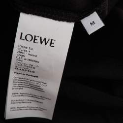 مملوكة مسبقًا قميص لويفي أسود أناجرام تطريز مريح قطن وسط