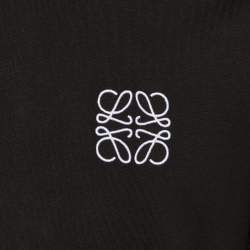 مملوكة مسبقًا Loewe Black Cotton Anagram Embroidered Regular Fit T-Shirt L