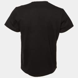 مملوكة مسبقًا Loewe Black Cotton Anagram Embroidered Regular Fit T-Shirt L