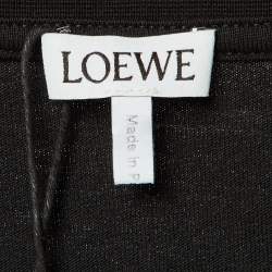 مملوكة مسبقًا Loewe Black Cotton Anagram Embroidered Regular Fit T-Shirt S