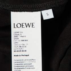 مملوكة مسبقًا Loewe Black Cotton Anagram Embroidered Regular Fit T-Shirt S