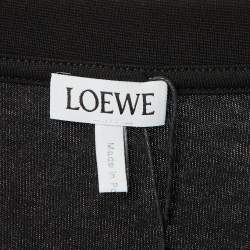 Pre Owned Loewe Black Cotton Anagram Embroidered Relaxed Fit T-Shirt XL