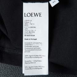 Pre Owned Loewe Black Neon Anagram Cotton Crew Neck T-Shirt XS