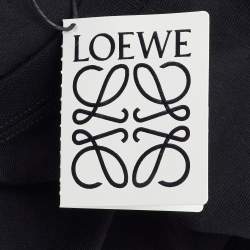 Pre Owned Loewe Black Cotton Anagram Pocket Relaxed Fit T-Shirt L