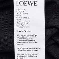 Pre Owned Loewe Black Cotton Anagram Pocket Relaxed Fit T-Shirt L
