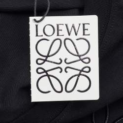 Pre Owned Loewe Black Cotton Anagram Pocket Relaxed Fit T-Shirt XL