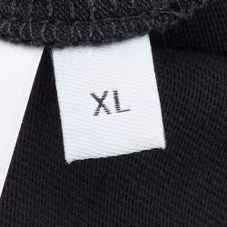 Pre Owned Loewe Black Cotton Anagram Pocket Relaxed Fit T-Shirt XL