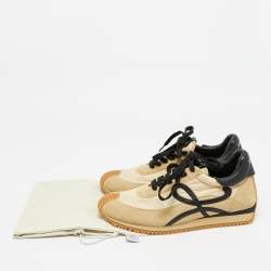 مملوكة مسبقًا حذاء رياضي لويفي نايلون وسويدي بيج/أسود برباط مقاس 42