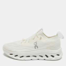 مملوكة مسبقًا Loewe Cloudtilt Size 44 White Knit Fabric Low Top Sneakers