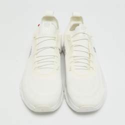 Pre Owned Loewe Cloudtilt Size 44 White Knit Fabric Low Top Sneakers