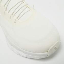 Pre Owned Loewe Cloudtilt Size 44 White Knit Fabric Low Top Sneakers