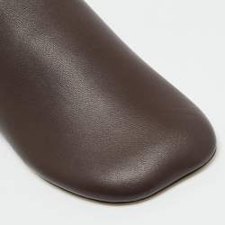 Pre Owned Loewe Toy Size 43 Brown Leather Smoking Slippers