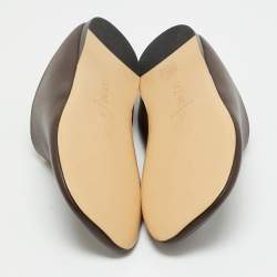 Pre Owned Loewe Toy Size 43 Brown Leather Smoking Slippers