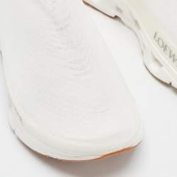 Pre Owned Loewe x On Cloudmonster Size 45 White LightSpray Rubber Slip On Sneakers