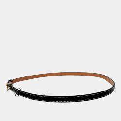 Pre Owned Loewe Black Leather Belt