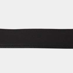 Pre Owned Loewe Black Leather Belt 90CM